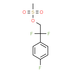 ChemSpider 2D Image | 2,2-Difluoro-2-(4-fluorophenyl)ethyl methanesulfonate | C9H9F3O3S