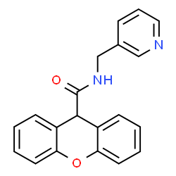 ChemSpider 2D Image | N-(3-Pyridinylmethyl)-9H-xanthene-9-carboxamide | C20H16N2O2