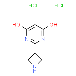 ChemSpider 2D Image | 2-(3-Azetidinyl)-4,6-pyrimidinediol dihydrochloride | C7H11Cl2N3O2