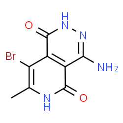 ChemSpider 2D Image | 4-Amino-8-bromo-7-methyl-2,6-dihydropyrido[3,4-d]pyridazine-1,5-dione | C8H7BrN4O2