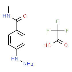ChemSpider 2D Image | 4-hydrazinyl-N-methylbenzamide trifluoroacetic acid | C10H12F3N3O3