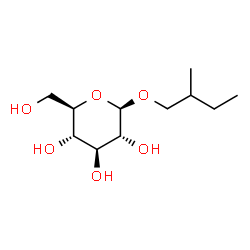 ChemSpider 2D Image | 2-Methylbutyl beta-D-glucopyranoside | C11H22O6