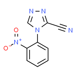 ChemSpider 2D Image | 4-(2-Nitrophenyl)-4H-1,2,4-triazole-3-carbonitrile | C9H5N5O2