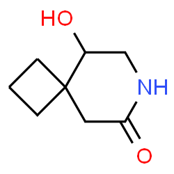 ChemSpider 2D Image | 9-Hydroxy-7-azaspiro[3.5]nonan-6-one | C8H13NO2