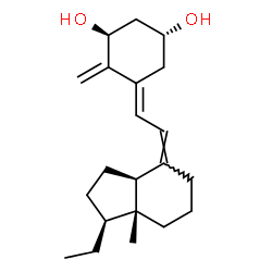 ChemSpider 2D Image | (1S,3R,5E,7Z,9xi)-9,10-Secopregna-5,7,10-triene-1,3-diol | C21H32O2