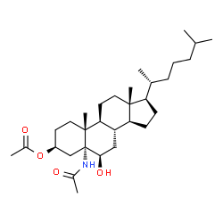ChemSpider 2D Image | (3beta,5alpha,6beta)-5-Acetamido-6-hydroxycholestan-3-yl acetate | C31H53NO4