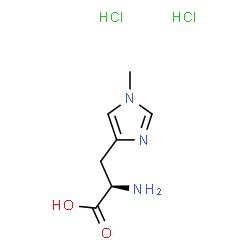 ChemSpider 2D Image | 1-Methyl-D-histidine dihydrochloride | C7H13Cl2N3O2
