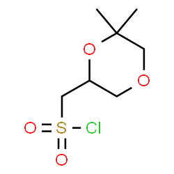 ChemSpider 2D Image | (6,6-Dimethyl-1,4-dioxan-2-yl)methanesulfonyl chloride | C7H13ClO4S