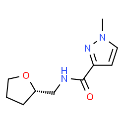 ChemSpider 2D Image | 1-Methyl-N-[(2S)-tetrahydro-2-furanylmethyl]-1H-pyrazole-3-carboxamide | C10H15N3O2
