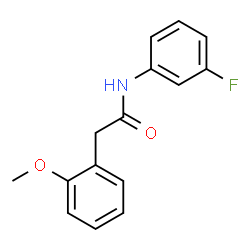 ChemSpider 2D Image | N-(3-Fluorophenyl)-2-(2-methoxyphenyl)acetamide | C15H14FNO2