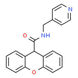 ChemSpider 2D Image | N-(4-Pyridinylmethyl)-9H-xanthene-9-carboxamide | C20H16N2O2