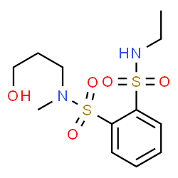 ChemSpider 2D Image | N'-Ethyl-N-(3-hydroxypropyl)-N-methyl-1,2-benzenedisulfonamide | C12H20N2O5S2