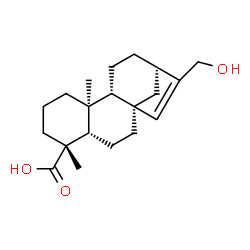 ChemSpider 2D Image | (5beta,8alpha,9beta,10alpha)-17-Hydroxykaur-15-en-18-oic acid | C20H30O3