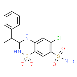 ChemSpider 2D Image | Bemetizide | C15H16ClN3O4S2