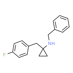 ChemSpider 2D Image | N-Benzyl-1-(4-fluorobenzyl)cyclopropanamine | C17H18FN