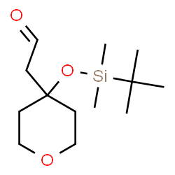 ChemSpider 2D Image | (4-{[Dimethyl(2-methyl-2-propanyl)silyl]oxy}tetrahydro-2H-pyran-4-yl)acetaldehyde | C13H26O3Si