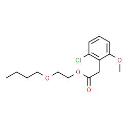 ChemSpider 2D Image | 2-Butoxyethyl (2-chloro-6-methoxyphenyl)acetate | C15H21ClO4