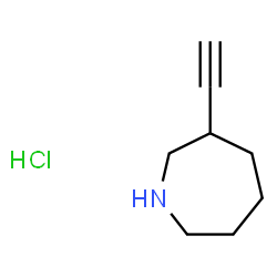 ChemSpider 2D Image | 3-Ethynylazepane hydrochloride (1:1) | C8H14ClN