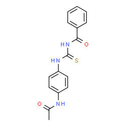 ChemSpider 2D Image | N-[(4-Acetamidophenyl)carbamothioyl]benzamide | C16H15N3O2S