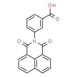 ChemSpider 2D Image | 3-(1,3-Dioxo-1H-benz[de]isoquinolin-2(3H)-yl)benzoic acid | C19H11NO4