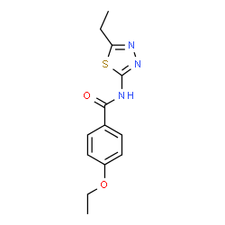 ChemSpider 2D Image | 4-Ethoxy-N-(5-ethyl-1,3,4-thiadiazol-2-yl)benzamide | C13H15N3O2S