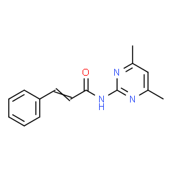 ChemSpider 2D Image | N-(4,6-Dimethyl-2-pyrimidinyl)-3-phenylacrylamide | C15H15N3O