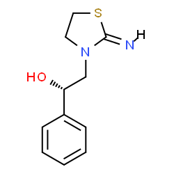 ChemSpider 2D Image | (1S)-2-[(2Z)-2-Imino-1,3-thiazolidin-3-yl]-1-phenylethanol | C11H14N2OS