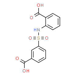 ChemSpider 2D Image | 3-[(2-carboxyphenyl)sulfamoyl]benzoic acid | C14H11NO6S