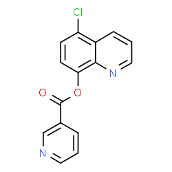 ChemSpider 2D Image | 5-Chloro-8-quinolinyl nicotinate | C15H9ClN2O2
