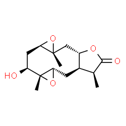ChemSpider 2D Image | (1aR,2aS,5S,5aR,6aS,7aR,8S,9aR)-8-Hydroxy-1a,5,7a-trimethyldecahydrobisoxireno[4,5:8,9]cyclodeca[1,2-b]furan-4(1aH)-one | C15H22O5