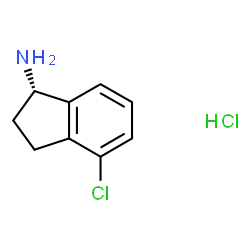 ChemSpider 2D Image | (1S)-4-Chloro-1-indanamine hydrochloride (1:1) | C9H11Cl2N