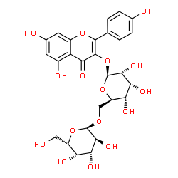 ChemSpider 2D Image | Kaempferol 3-gentiobioside | C27H30O16