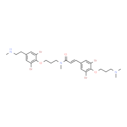 ChemSpider 2D Image | psammaplysene H | C27H35Br4N3O3