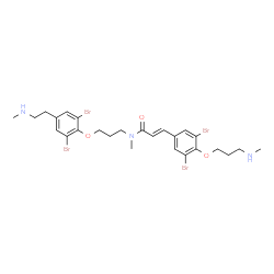 ChemSpider 2D Image | psammaplysene I | C26H33Br4N3O3