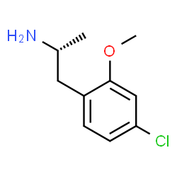 ChemSpider 2D Image | (2R)-1-(4-Chloro-2-methoxyphenyl)-2-propanamine | C10H14ClNO
