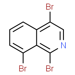 ChemSpider 2D Image | 1,4,8-Tribromoisoquinoline | C9H4Br3N