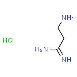 ChemSpider 2D Image | 3-Aminopropanimidamide hydrochloride (1:1) | C3H10ClN3