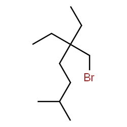 ChemSpider 2D Image | 5-(Bromomethyl)-5-ethyl-2-methylheptane | C11H23Br