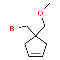 ChemSpider 2D Image | 4-(Bromomethyl)-4-(methoxymethyl)cyclopentene | C8H13BrO
