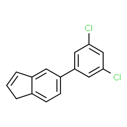 ChemSpider 2D Image | 5-(3,5-Dichlorophenyl)-1H-indene | C15H10Cl2