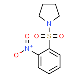ChemSpider 2D Image | 1-(2-nitrobenzenesulfonyl)pyrrolidine | C10H12N2O4S