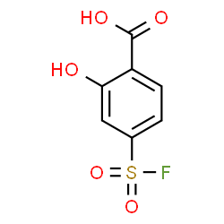 ChemSpider 2D Image | 4-(Fluorosulfonyl)-2-hydroxybenzoic acid | C7H5FO5S