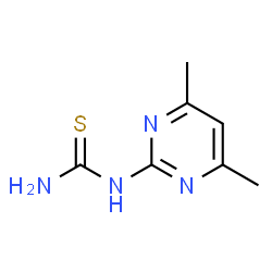 ChemSpider 2D Image | 4,6-Dimethylpyrimidin-2-ylthiourea | C7H10N4S