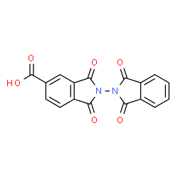 ChemSpider 2D Image | 1,1',3,3'-Tetraoxo-1,1',3,3'-tetrahydro-2,2'-biisoindole-5-carboxylic acid | C17H8N2O6