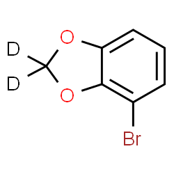 ChemSpider 2D Image | 4-Bromo(2,2-~2~H_2_)-1,3-benzodioxole | C7H3D2BrO2