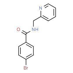 ChemSpider 2D Image | 4-Bromo-N-(2-pyridinylmethyl)benzamide | C13H11BrN2O