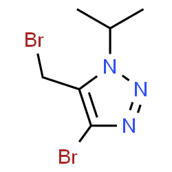 ChemSpider 2D Image | 4-Bromo-5-(bromomethyl)-1-isopropyl-1H-1,2,3-triazole | C6H9Br2N3
