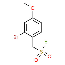 ChemSpider 2D Image | (2-Bromo-4-methoxyphenyl)methanesulfonyl fluoride | C8H8BrFO3S