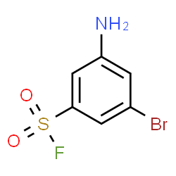 ChemSpider 2D Image | 3-Amino-5-bromobenzenesulfonyl fluoride | C6H5BrFNO2S