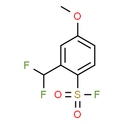 ChemSpider 2D Image | 2-(Difluoromethyl)-4-methoxybenzenesulfonyl fluoride | C8H7F3O3S